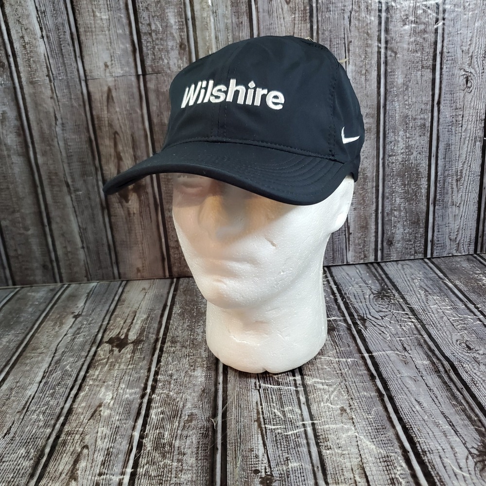 Nike Unisex Golf Cap Black Wilshire Dri-Fit Club Cap FB5666-010 Size M/L